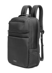 Black men's backpack TORMN-0368-99(Z25), diagonal product view on white background.