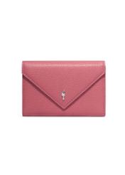 Pink small women's wallet PORES-1017-5B(Z26) - front product view, on white background.
