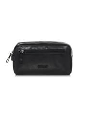 Black leather men's cosmetic bag TORMS-0106A-99(W23)-01