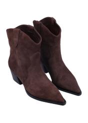 Women's suede cowboy boots BUTYD-1323-1I(Z26), diagonal product view on a white background.