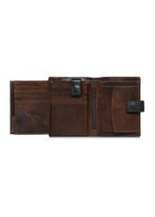 Brown large men's leather wallet PORMS-0613-89(Z24)-05