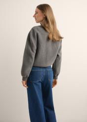 Women's short wool jacket PLADT-0079-9D(Z26)