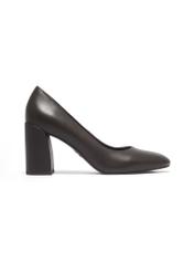 Women's dark brown leather pumps BUTYD-1307-1I(Z26). Side view on a white background.