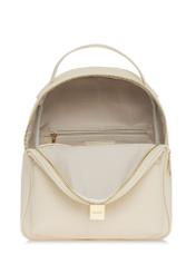 Cream women's medium backpack TOREC-0920-0B(W26) - front product view, on white background.