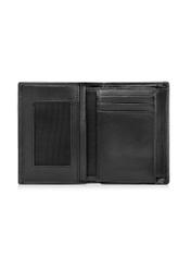 Black leather men's wallet PORMS-0406A-99(Z24)-04