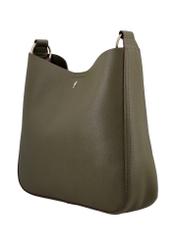 Green women's hobo bag TOREC-1257-8B(Z26). Product view diagonally on a white background.