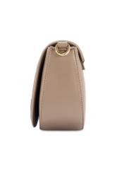 Beige women's messenger bag TOREC-1179-1P(W26), side view of the product on a white background.
