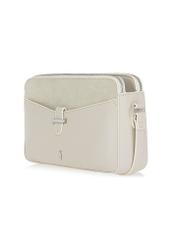 Cream three-compartment women's handbag TOREC-0830A-12(W25)-02