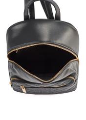 Black monogrammed women's backpack TOREC-1045-98(Z25)
