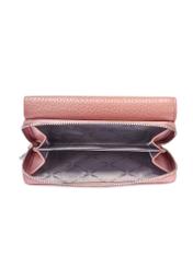 Pink leather medium women's wallet PORES-0801F-31(W25)