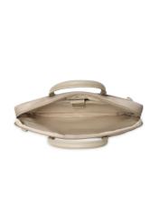 Beige women's laptop bag TOREN-0344-1A(W26), product view inside on white background.