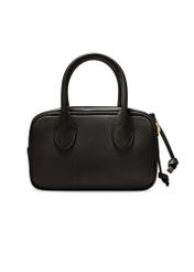Small black women's handbag TOREC-1234-9G(W26), product view from the back on a white background.