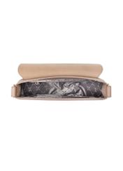 Beige leather women's handbag TORES-0895D-81(Z25), product view inside on white background.