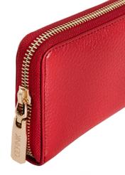 Red leather women's wallet PORES-0800E-41(Z24)-06