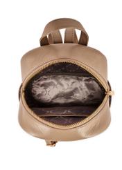 Beige leather women's backpack TORES-1089A-1B(W26)