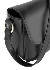 Black leather women's postbag TORES-1008-99(W24)-06