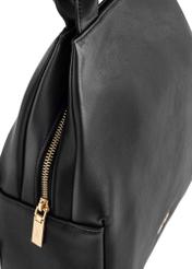 Black women's backpack made of imitation leather TOREC-0923A-99(W25)