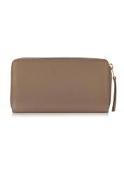 Large beige leather wallet for women PORES-0808-82(W24)-04