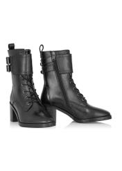 Women's black leather boots BUTYD-1028-99(Z23)-02