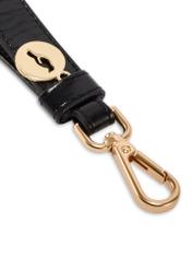Black leather keychain BRELOK-0220-99(Z25)