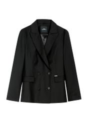 Black women's jacket ZAKDT-0045-99(Z25), product view from the front on a white background.
