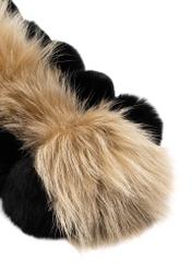 Women's natural fur stole SZADF-0029A-9J(Z26), product close-up on a white background.