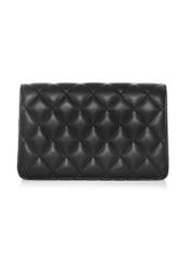 Black small quilted women's handbag TOREC-1033-99(W25)-04