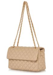 Beige quilted chain bag TOREC-0443D-81(W25)