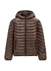 Men's brown jacket KURMT-0380-1I(Z26), front product view on white background.
