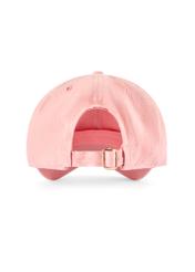 Pink baseball cap with logo CZALT-0013-5A(W26) - product view from the back, on a white background.