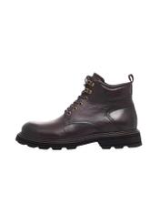 Men's dark brown leather Chelsea boots BUTYM-0558-1I(Z26), side view of the product on a white background.