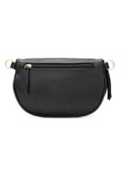 Black women's waist bag TOREC-1191-99(W26) - back view of the product on a white background.
