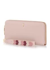 Large pink women's wallet with handle POREC-0394-31(Z24)