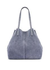 Leather dark blue women's handbag TORES-1252-7C(W26), front product view on white background.