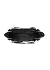 Black large women's handbag TOREC-0998-9F(W26), product view inside on white background.