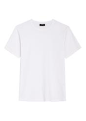 Men's white T-shirt TSHMT-0120-0A(Z26), front product view on white background.