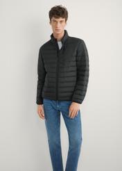 Men's transitional quilted jacket KURMT-0412-99(W26), product view from the front on the model, 3/4 of the silhouette visible.