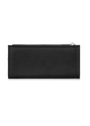 Large black women's wallet with logo POREC-0361-99(W24)-04