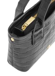 Small leather women's croco trunk TORES-1012-99(W24)-06