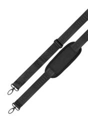 Black men's laptop bag TORMN-0422-99(Z26), product strap view on white background.