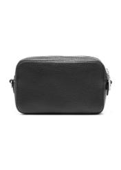 Black leather women's handbag TORES-1036D-99(Z25), product view from the back on a white background.