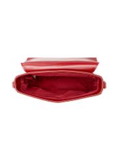 Red classic women's handbag TOREC-0879 B-41(Z 25), product view from the inside on a white background.