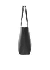 Snake-embossed shopper bag TOREC-1242-9H(Z26). Side view on white background.