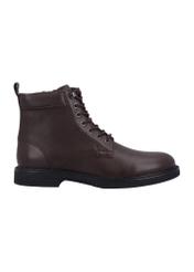 Dark brown men's ankle boots BUTYM-0516-1I(Z26) - side view of the product, on a white background.