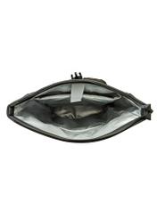Black men's backpack PLCMN-0016-99(Z25), product view from the inside on a white background.