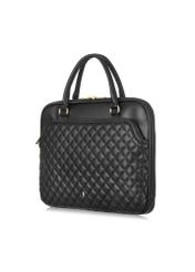 Black Quilted Women's Laptop Bag TOREC-0994-99(Z24)-02