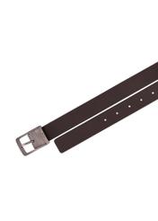 PASMS-0290-1I(Z26) men's double-sided leather belt, top view of the product on a white background.