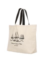 Cream cotton bag with print TOREN-0136-0P(W26), diagonal product view on white background.