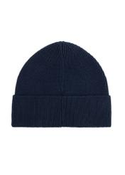 Navy blue classic men's cap CZAMT-0060A-7E(Z26), product view from the back on a white background.