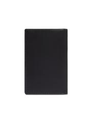 Black men's leather wallet PORMS-0706-99(Z26), product view from the back on a white background.